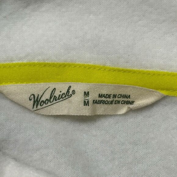 Woolrich Fleece Full Zip Vest Sleeveless Pockets Women’s M White Polyester Warm - Picture 3 of 8